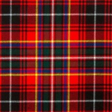 Innes Red Modern 16oz Tartan Fabric By The Metre